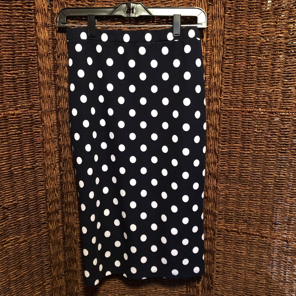 Moa Navy Blue with White Dots Skirt